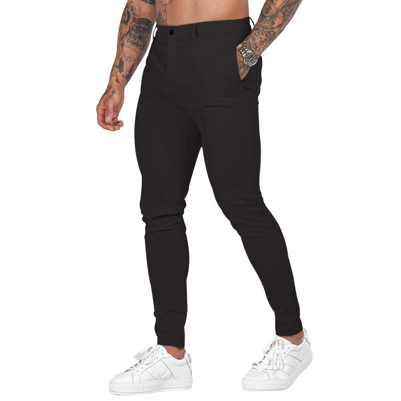 Nick slim fit men's dress trousers elegant tailored silhouette high-quality fabric everyday wear