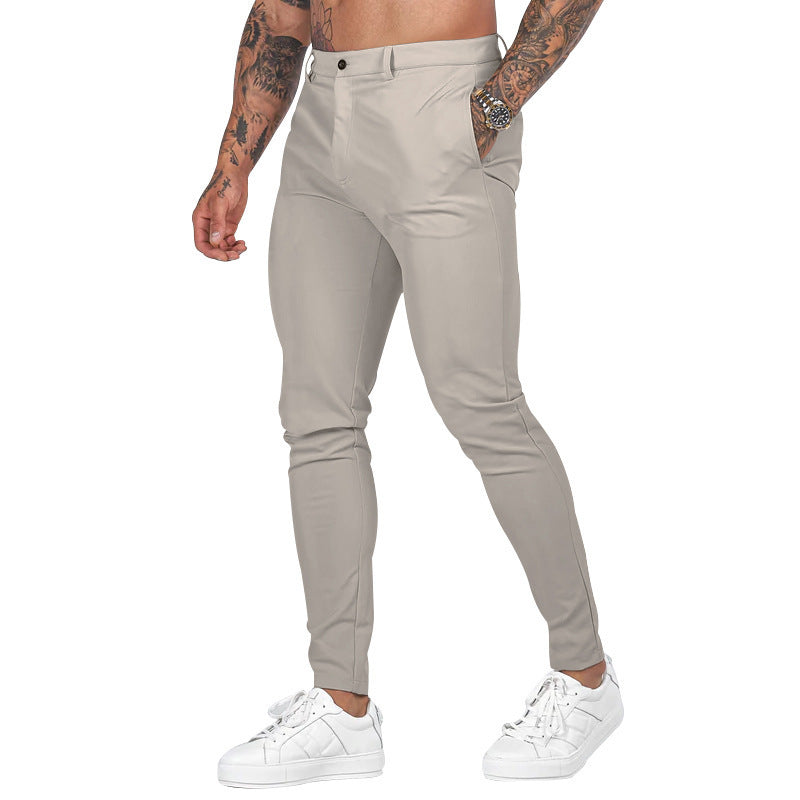 Nick slim fit men's dress trousers elegant tailored silhouette high-quality fabric for work and occasions