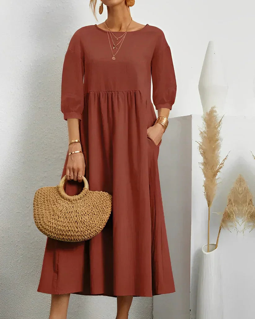 Elle&Vire lightweight airy summer dress women breathable flattering fit stylish warm days