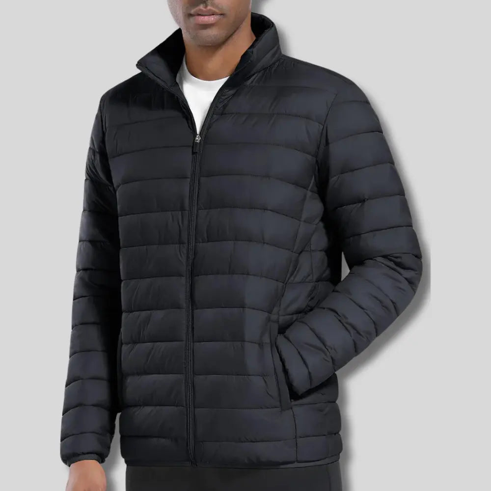 Everett lightweight puffer jacket water-resistant weatherproof outerwear for outdoor adventures and warmth