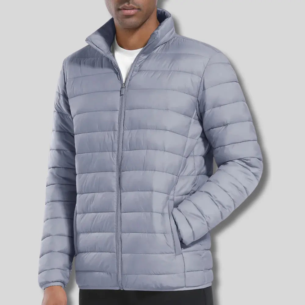 Everett lightweight water-resistant puffer jacket, versatile outdoor layer for warmth without bulk