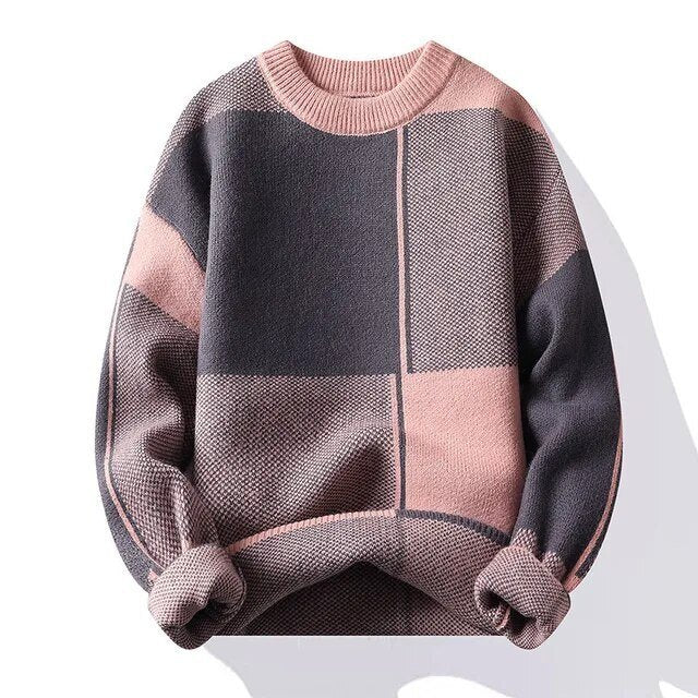 Men's premium cotton jumper soft breathable sustainable style easy care refined contemporary fit
