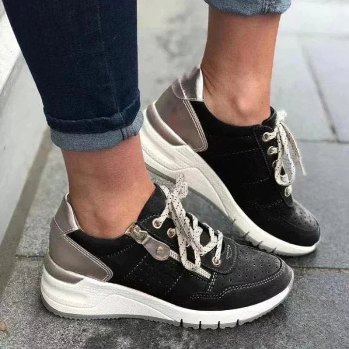 Women's Gevo orthopedic comfort shoes with cushioned support, structured sole, everyday casual style