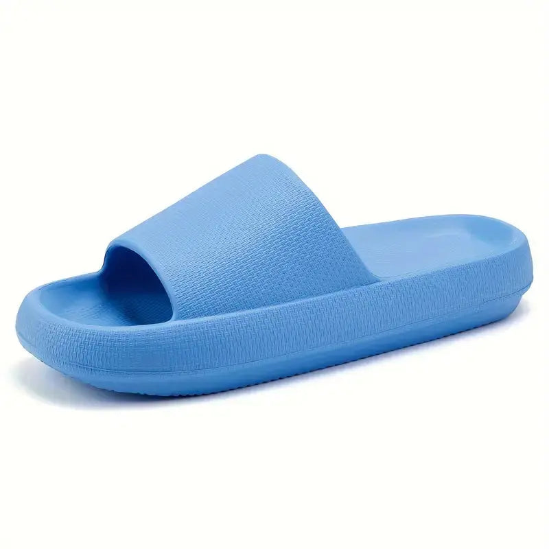 Nova Cloud Slides white lightweight slip-on sandals with thick cushioned sole for home and errands
