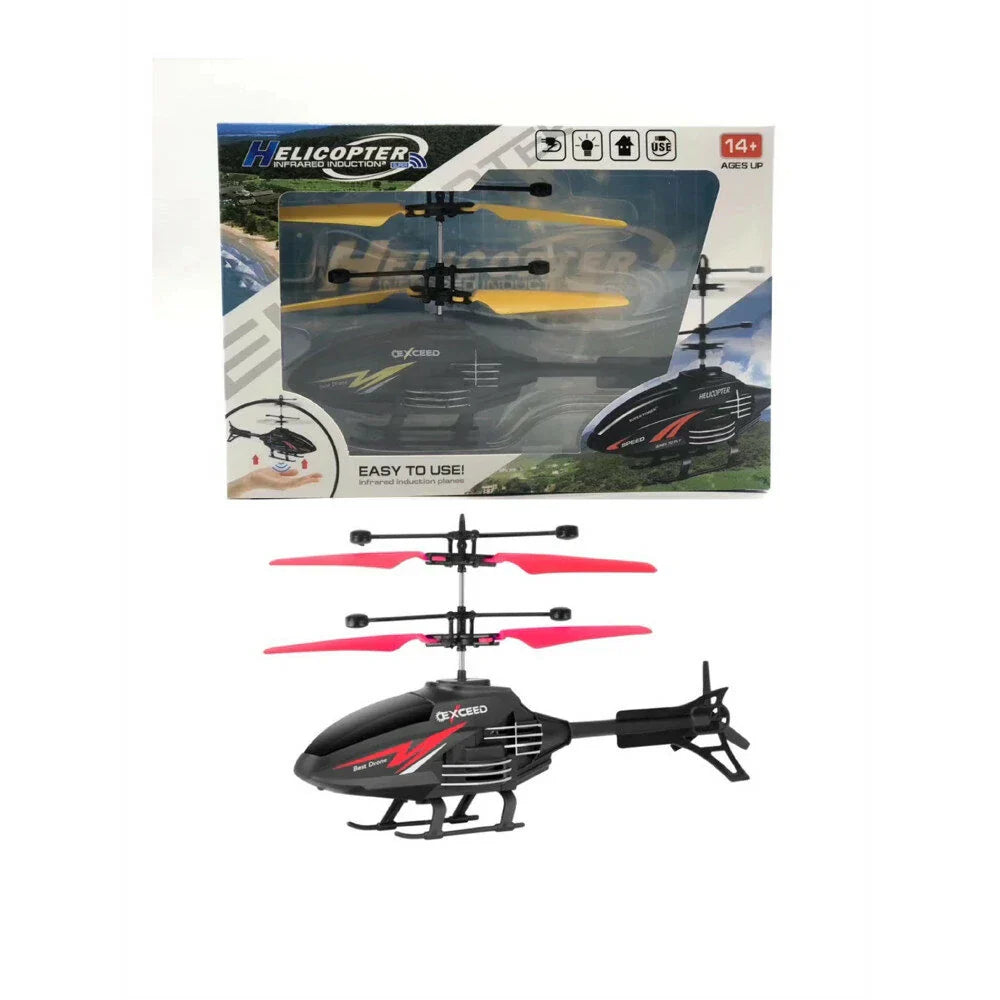 USB rechargeable RC helicopter remote control kids indoor outdoor durable ABS 10-min flight toy