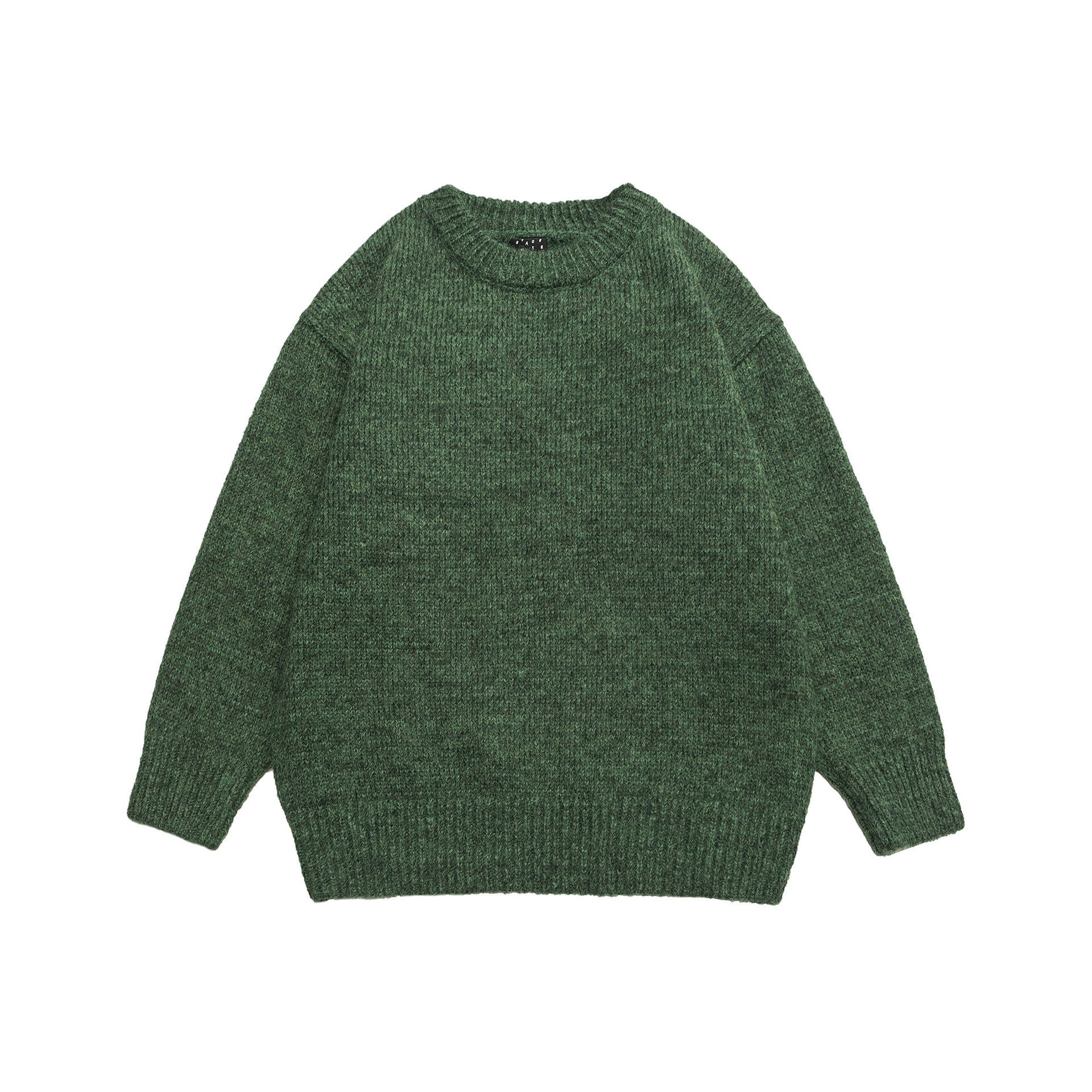 Men's classic straight-fit wool sweater in neutral tone, warm premium knit for everyday versatile style