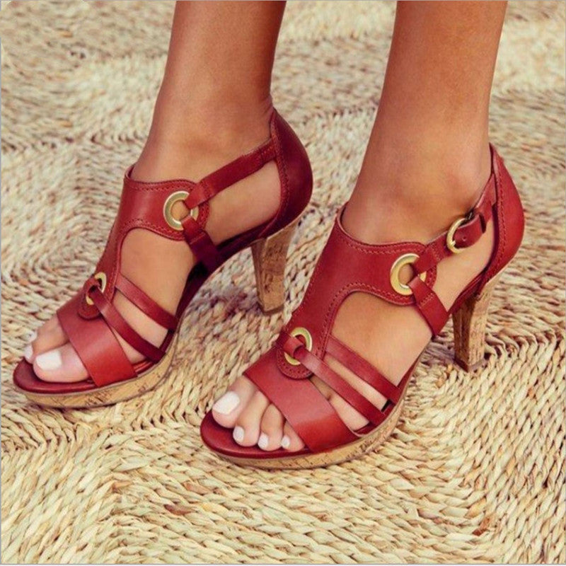 Women's Eline high heel sandals elegant silhouette everyday comfort stable stride versatile style