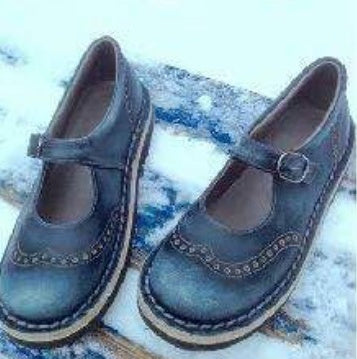 Lynda plus size women's flat shoes vegan leather elegant cushioned comfort everyday wear
