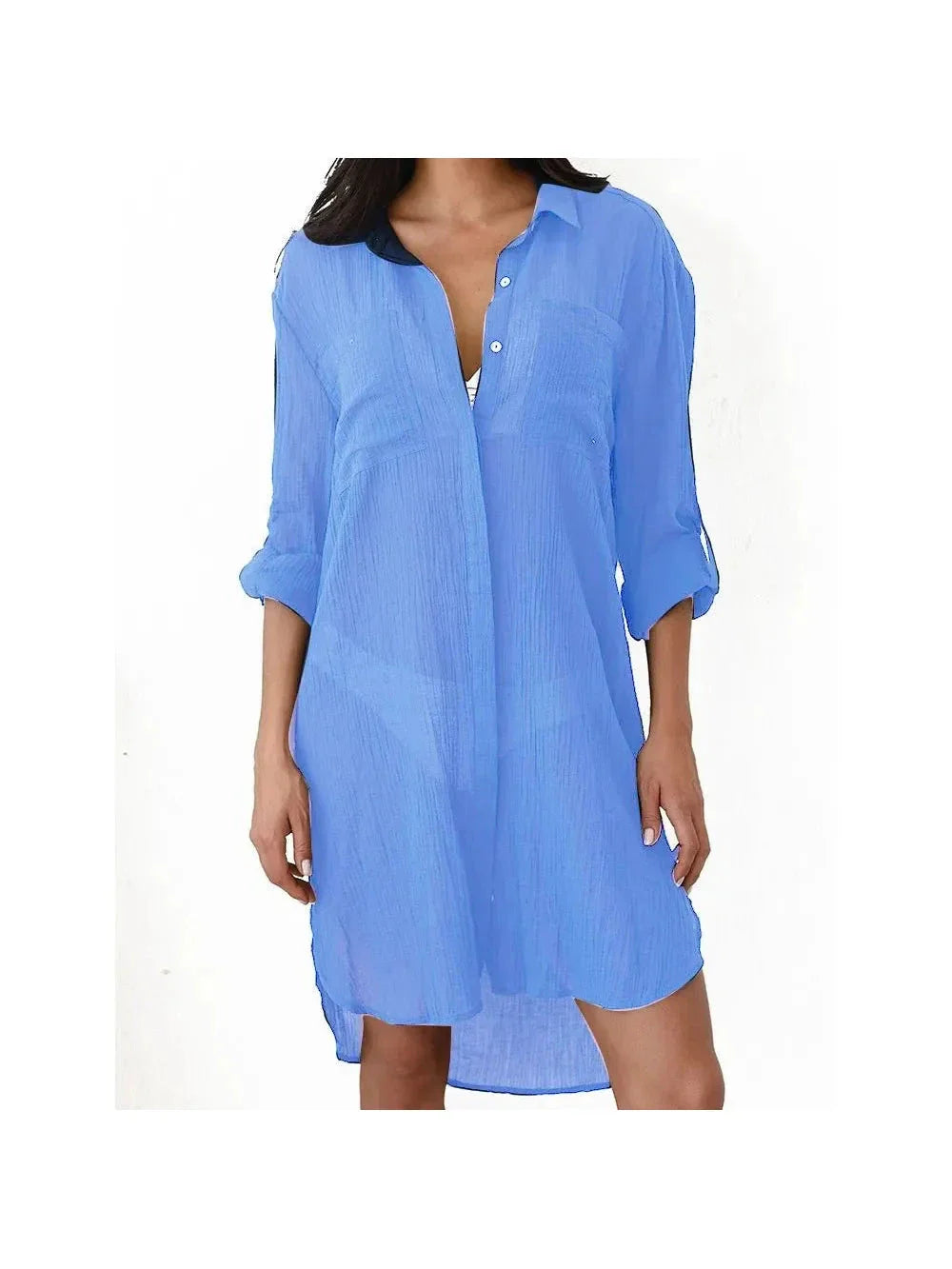 Florence women's beach cover-up dress lightweight silky breathable vacation layer elegant effortless fit