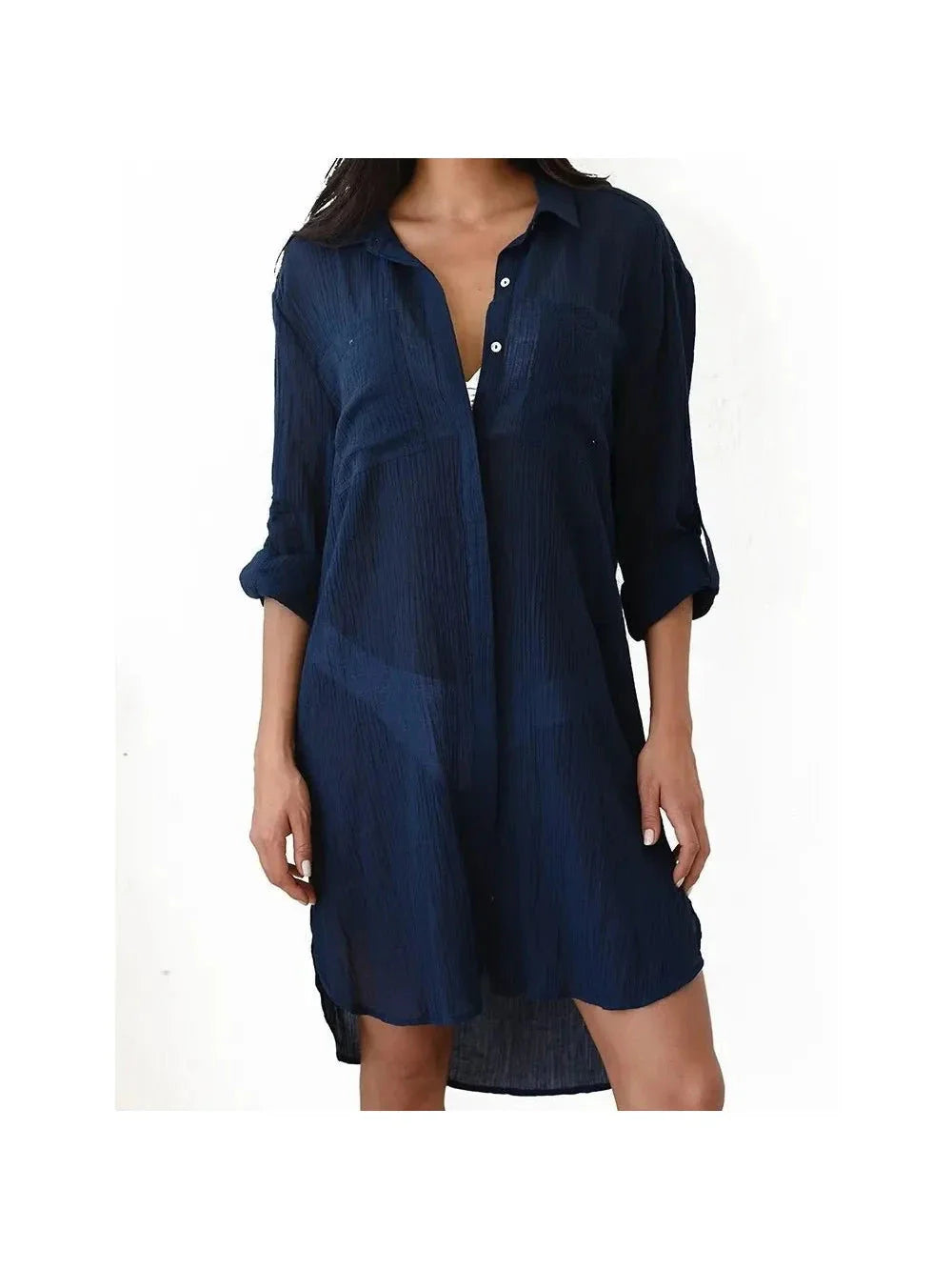 Florence women's beach cover-up dress lightweight silky polyester breathable vacation layer effortless style