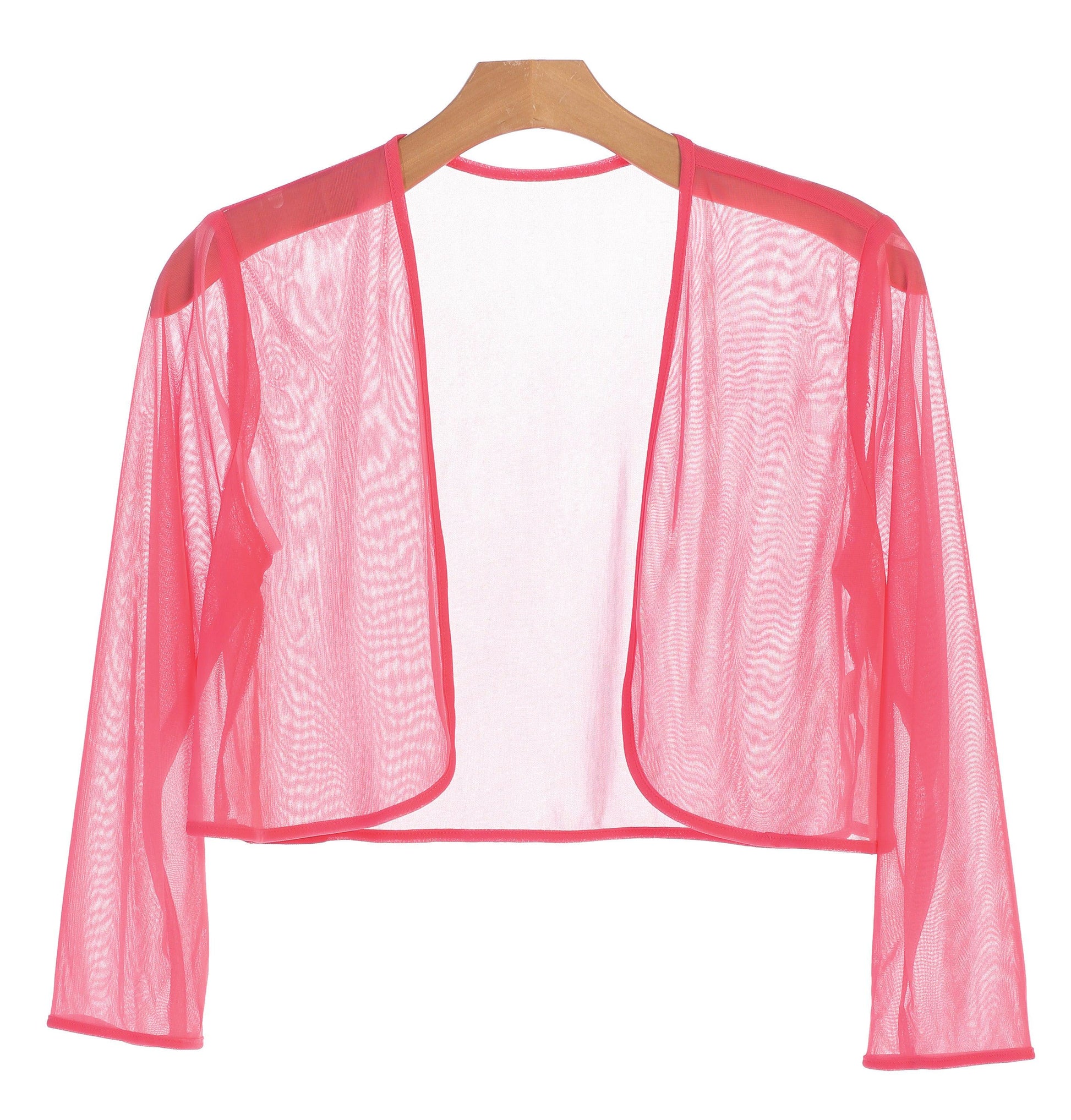 Women's black chiffon bolero jacket long sleeve elegant formal cover-up for weddings