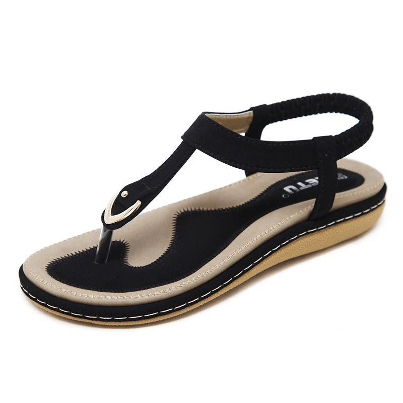 Women flat sandals casual summer design all-day comfort PU upper unique silhouette everyday vacation wear