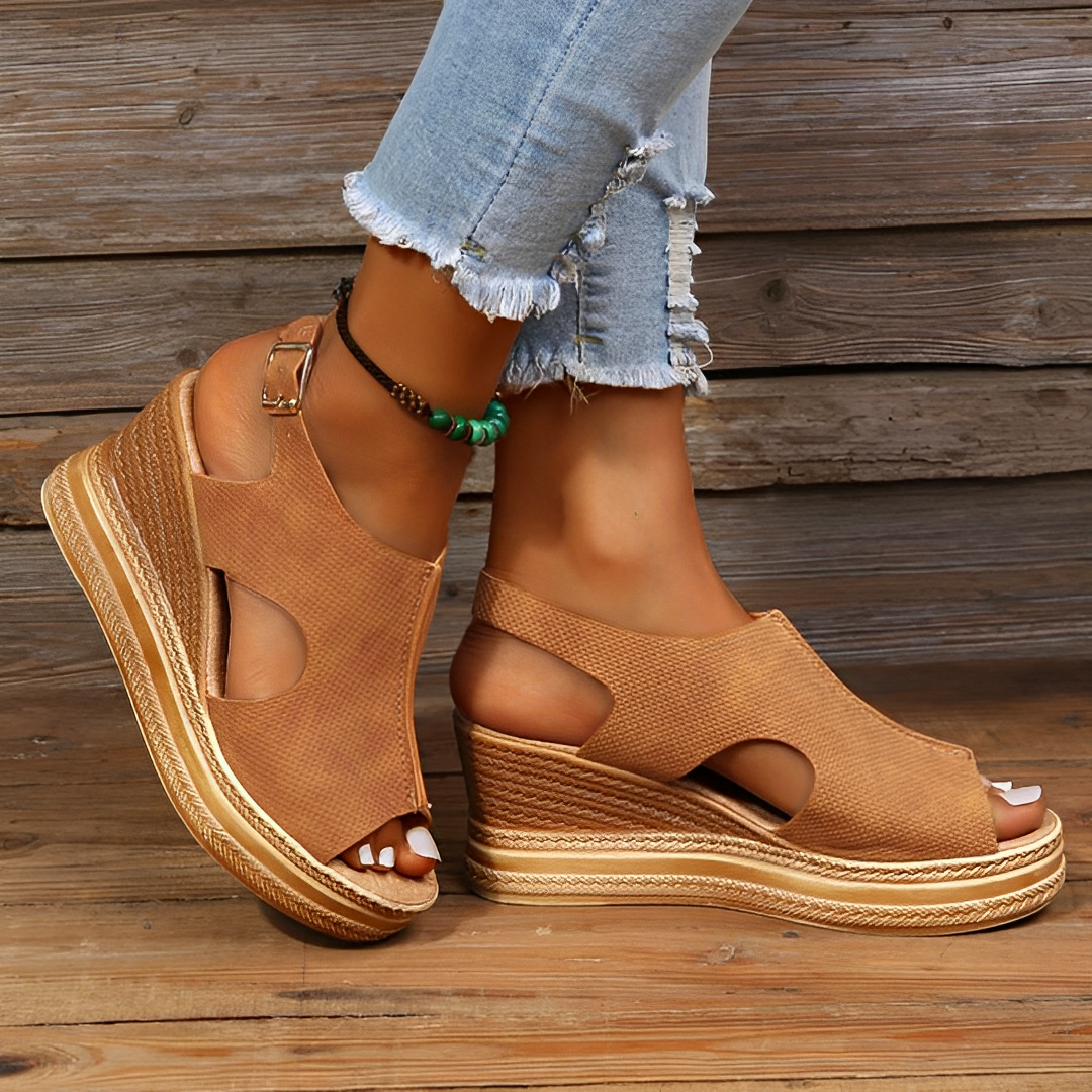 Women's Rosalie orthopedic sandals beige ergonomic arch support breathable open-toe comfort design