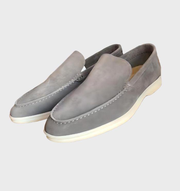 Milo men's suede loafers slip-on moc-toe silhouette premium comfort formal casual style