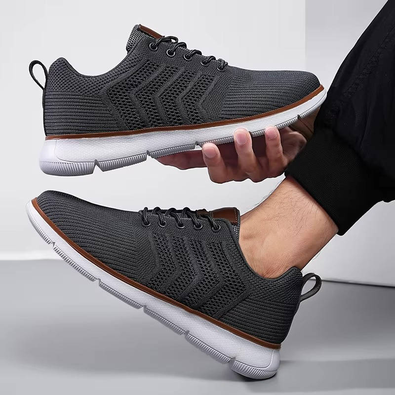 Urbann-Vibe men's lightweight mesh knit sneakers breathable memory foam insole all-day comfort