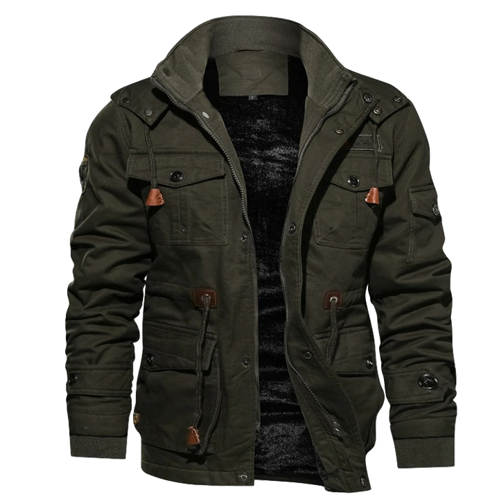 Men's all-weather jacket durable slim-fit outerwear with timeless style for everyday versatile wear