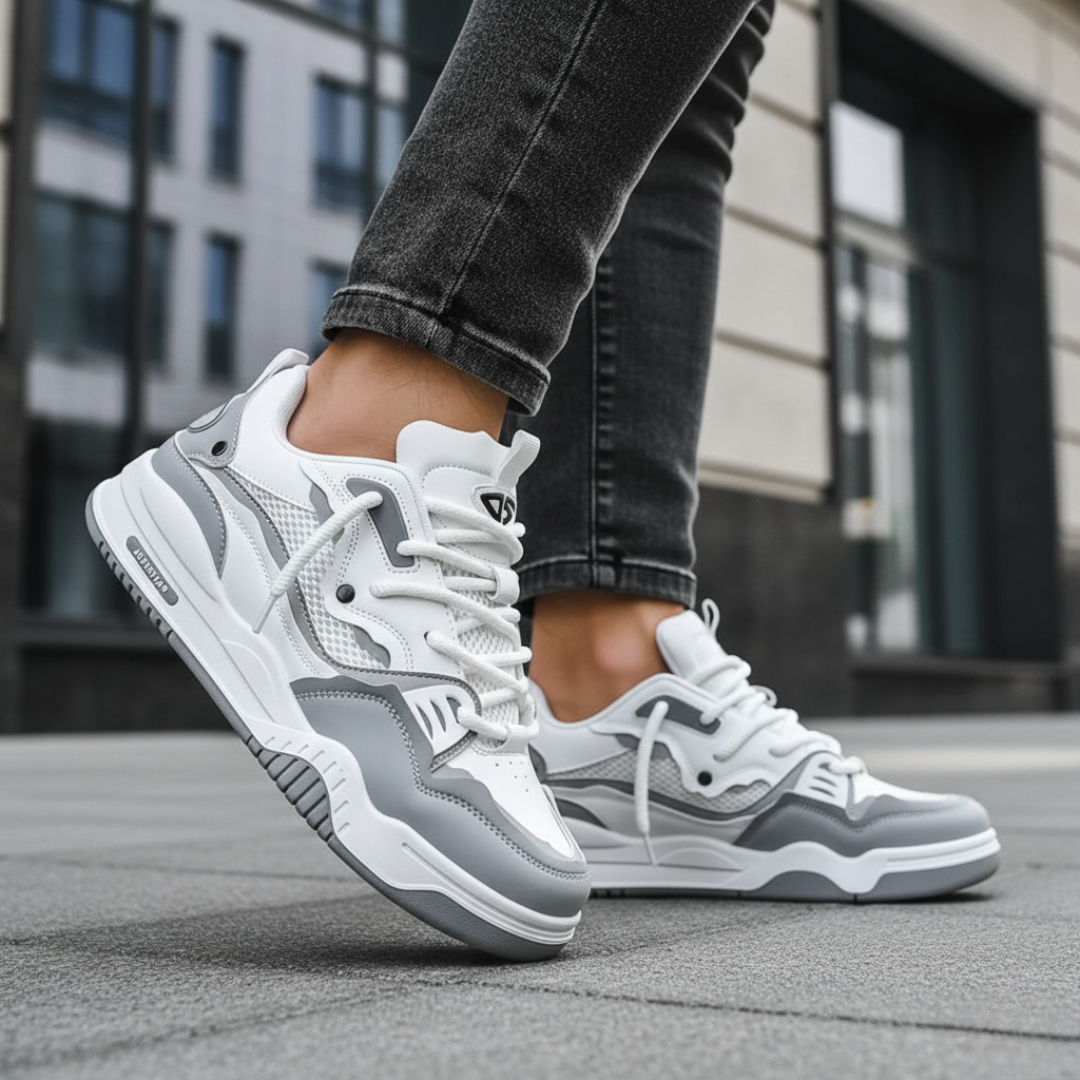 Men's orthopedic sneakers technical fabric lightweight breathable cushioned insole all-day comfort stability