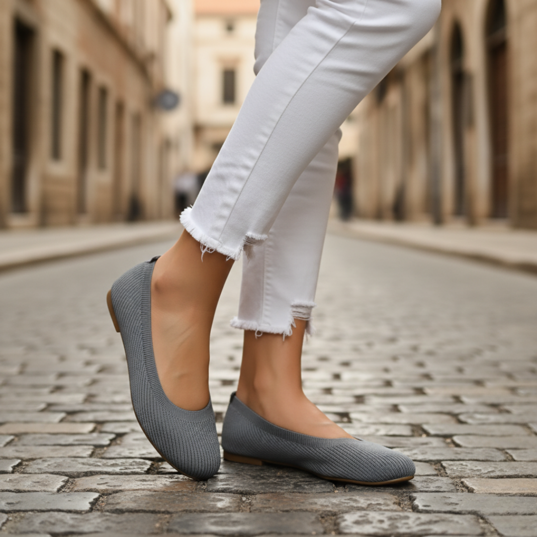 Women's ballet flats slip-on design versatile casual elegant everyday comfortable fit