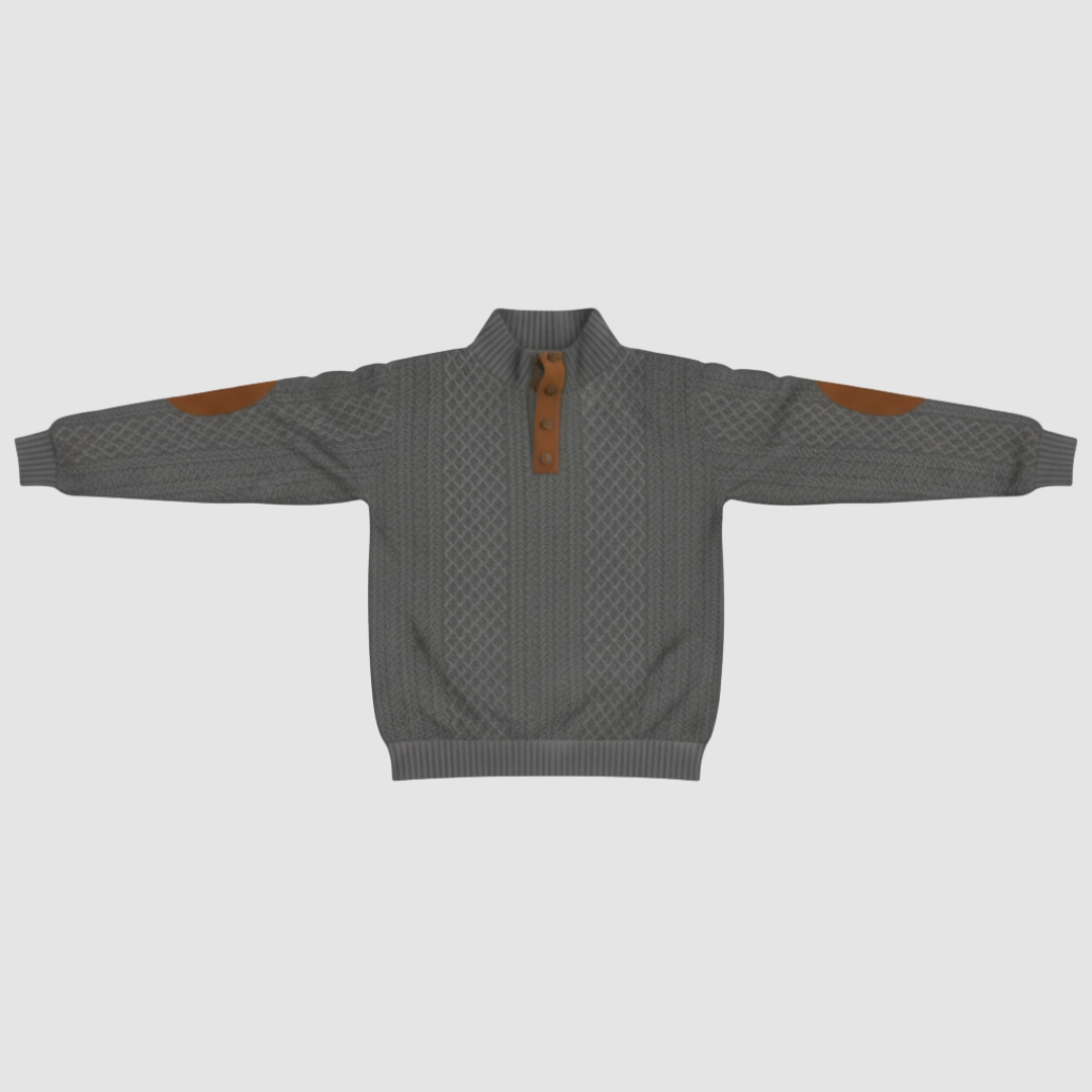 Men's casual knit blazer two-button single-breasted notch collar with roll-up sleeves unstructured fit
