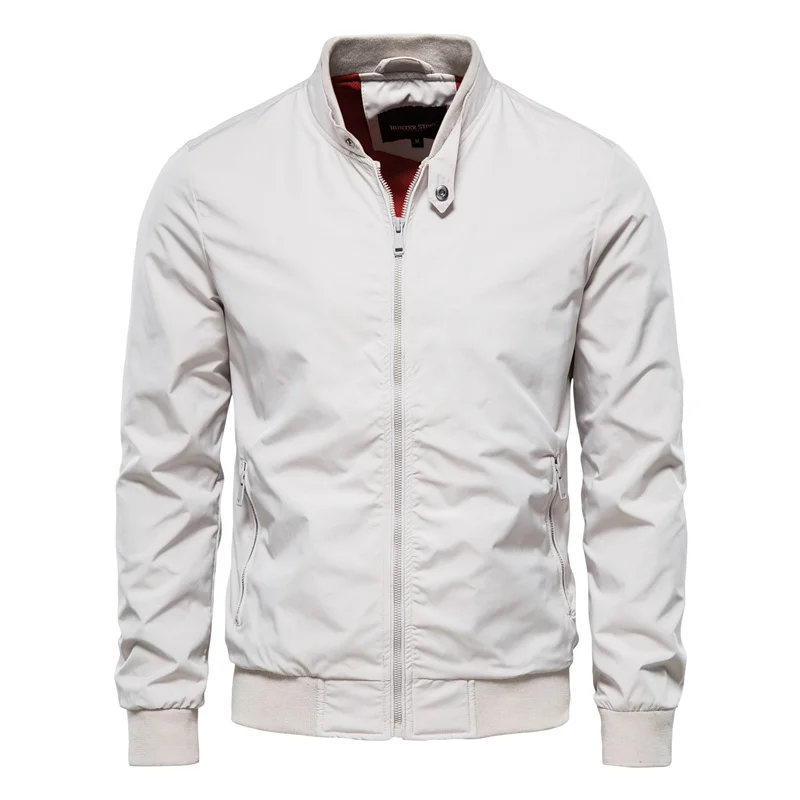 Men's black streetwear zip jacket sleek urban silhouette with functional front zipper closure