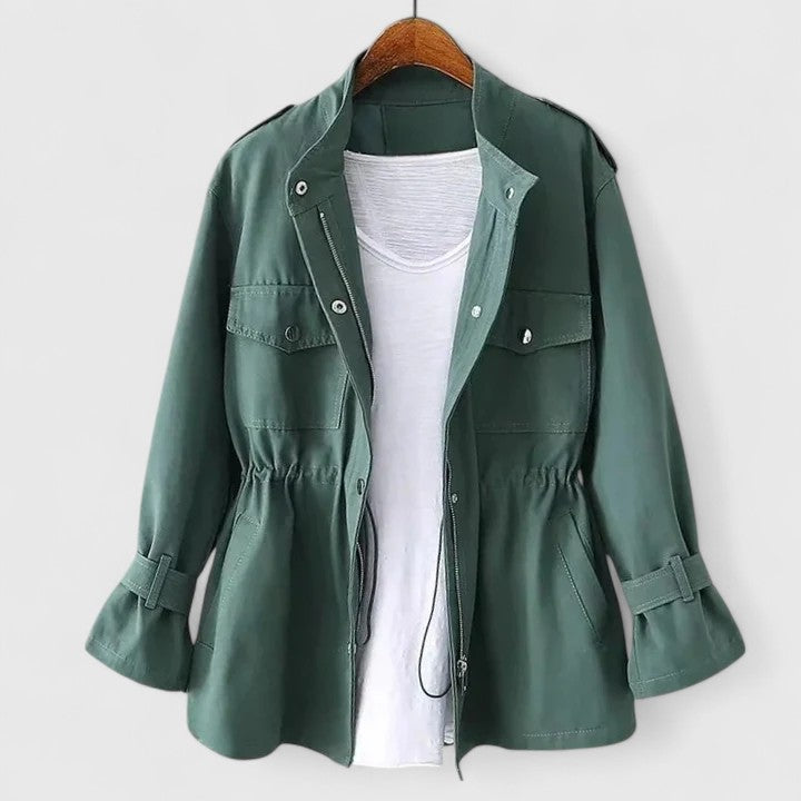 Hailey women's relaxed fit jacket with button detail for casual everyday style