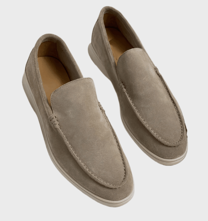 Milo men's suede loafers slip-on moc-toe silhouette versatile formal casual premium comfort