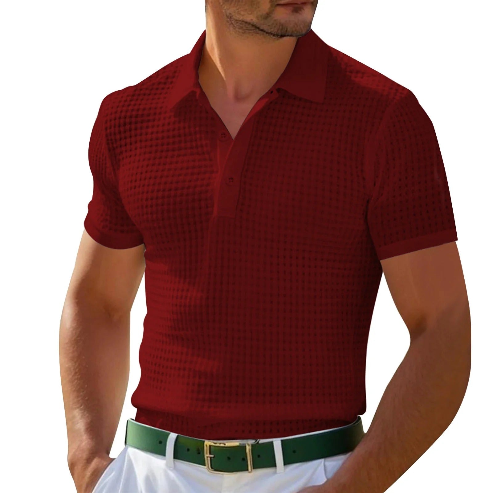 Mardy men's classic polo shirt lightweight breathable fabric slim cut summer comfort top