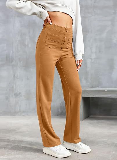 Elsa elastic fit pants organic cotton blend casual versatile all-day comfort eco-friendly