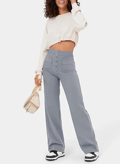 Elsa elastic fit pants organic cotton blend casual women's trousers breathable eco-friendly comfort