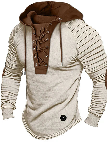 Asher gray knitted hoodie sweater relaxed fit wool-cashmere blend temperature-regulating winter pullover