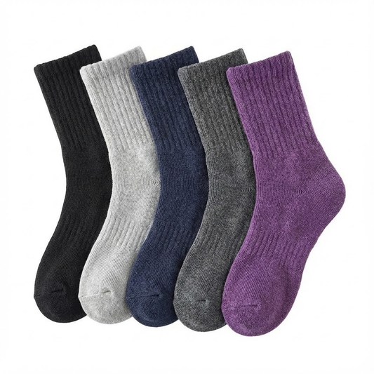 Women’s Thick Wool Winter Socks 5 Pairs – Thermal Crew Socks - Urbann-Vibe