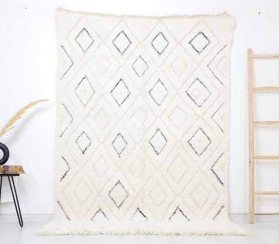 Warmaksan Beni Ourain Rug 4'9" x 7'5" - Urbann-Vibe