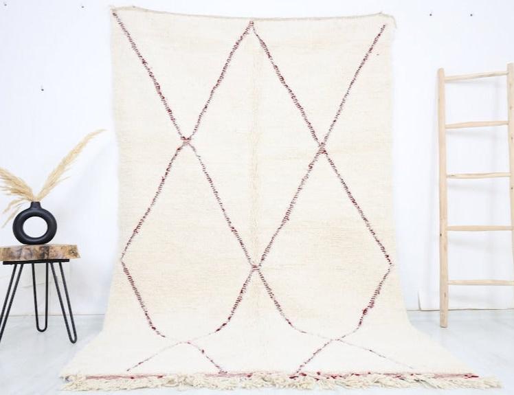 Taderfit Beni Ourain Rug 5'2" x 8'2" - Urbann-Vibe