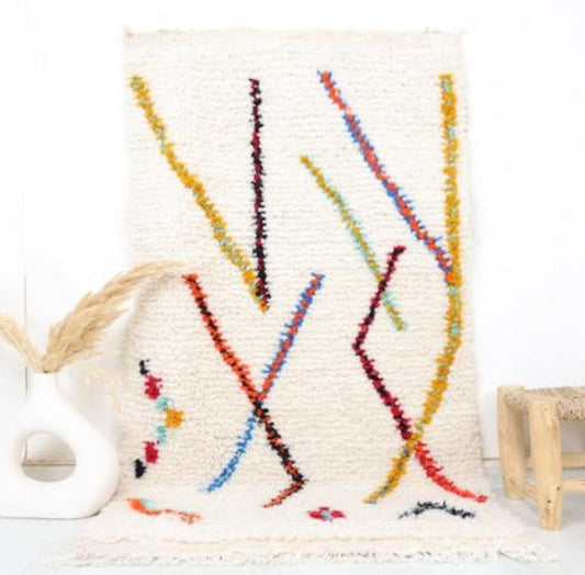 Anella Moroccan Rug 2'1" x 3'7" - Urbann-Vibe