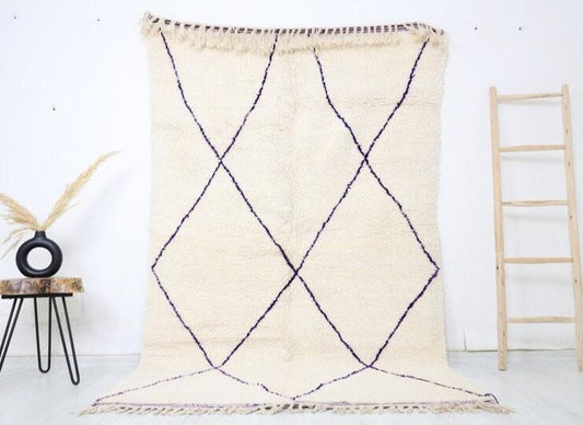 Izlam Beni Ourain Rug 5'1" x 8'2" - Urbann-Vibe