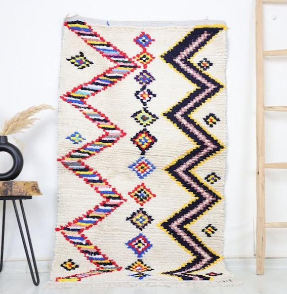 Lunja Moroccan Rug 3'0" x 5'1" - Urbann-Vibe