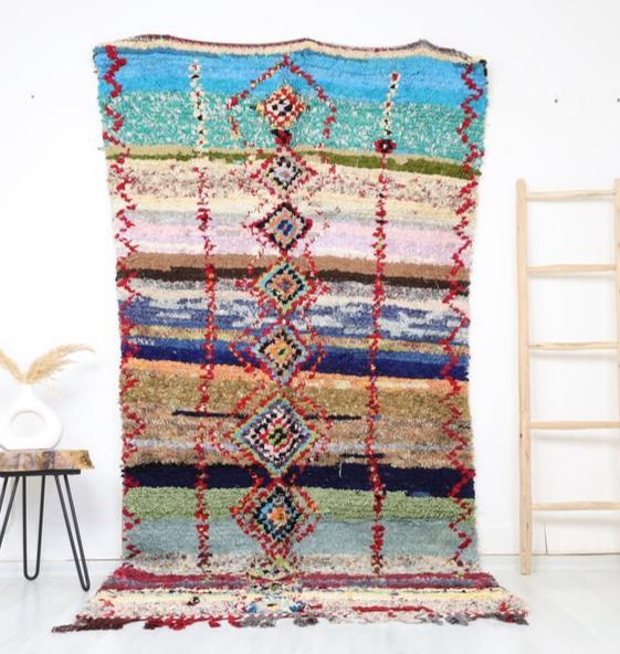 Tanagrit Moroccan Rug 4'7" x 9'2" - Urbann-Vibe