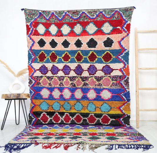 Aderfi Moroccan Rug 5'3" x 8'7" - Urbann-Vibe