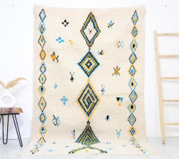 Igider Moroccan Rug 4'9" x 8'2" - Urbann-Vibe