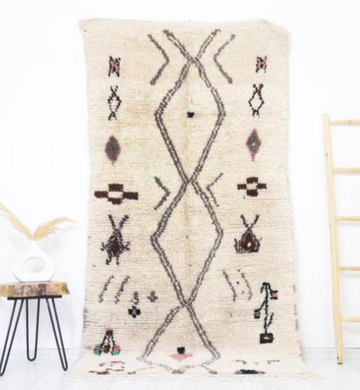 Tumsilt Moroccan Rug 4'1" x 8'2" - Urbann-Vibe