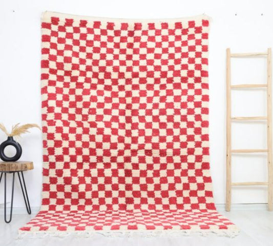 Tayri Beni Ourain Rug 5'2" x 8'2" - Urbann-Vibe