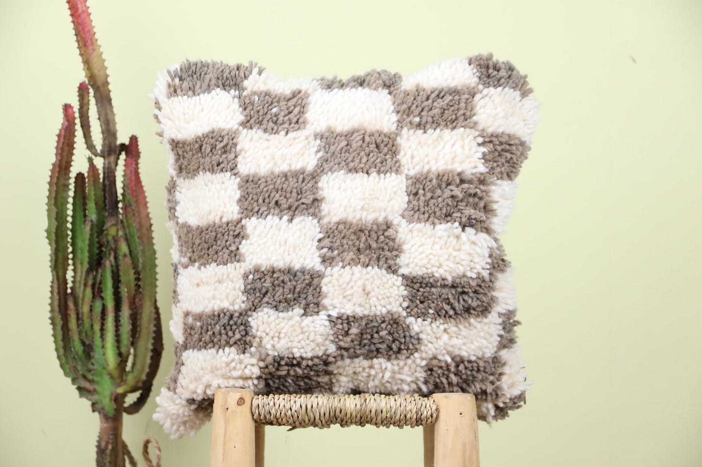 Oumerri Checkered Pillow - Urbann-Vibe