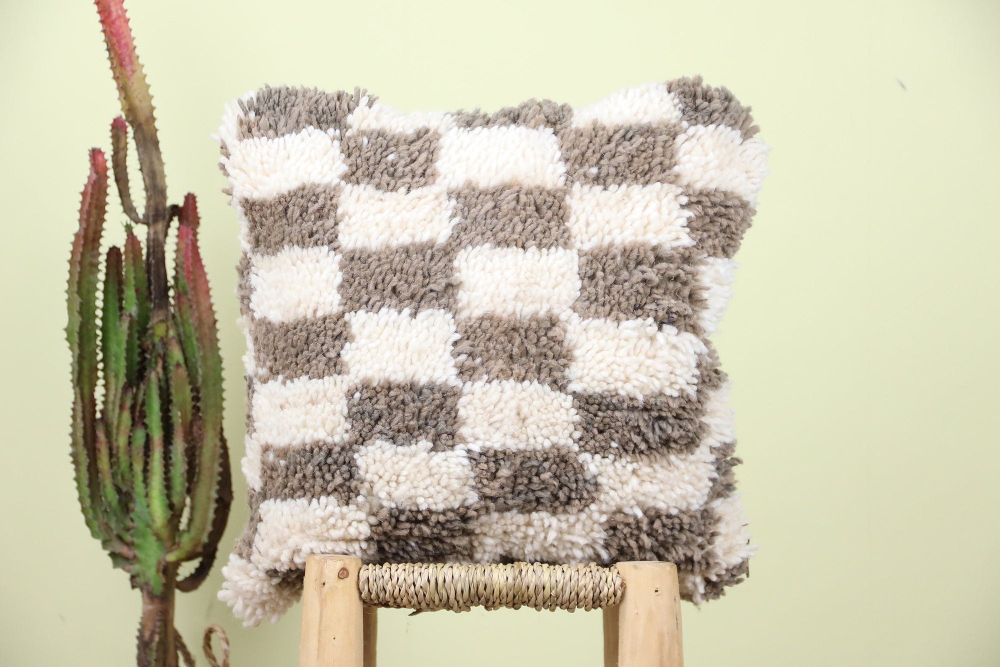Oumerri Checkered Pillow - Urbann-Vibe