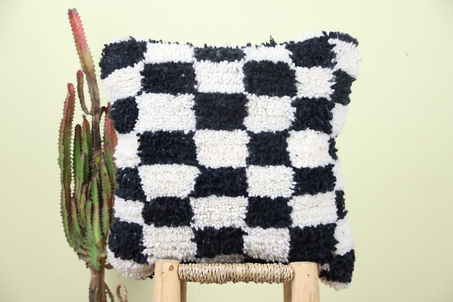 Tinezwa Checkered Pillow - Urbann-Vibe