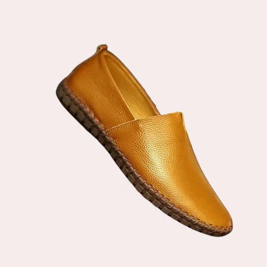 Men's slip-on loafers with non-slip outsole, clean minimalist silhouette for indoor outdoor everyday wear