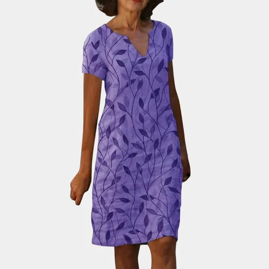Women's casual midi dress versatile timeless silhouette comfortable easy-wear style flattering cut