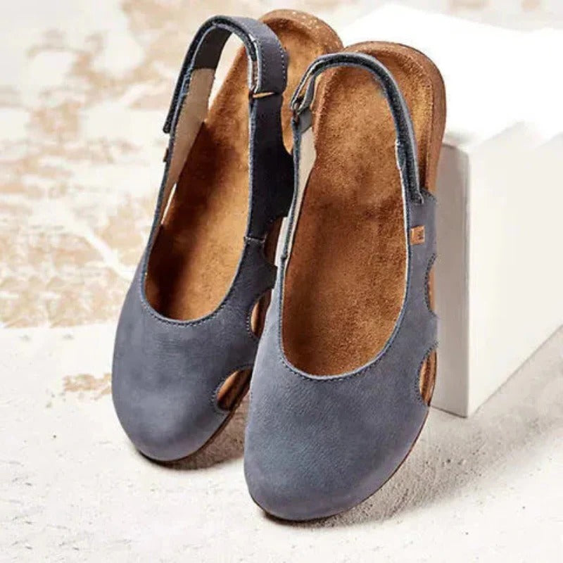 Women's closed-toe sandals with cushioned footbed, secure fit design for all-day comfort and daily wear