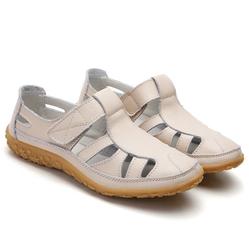 Slip-resistant stability sandals with ergonomic foot alignment sole for all-day everyday comfort