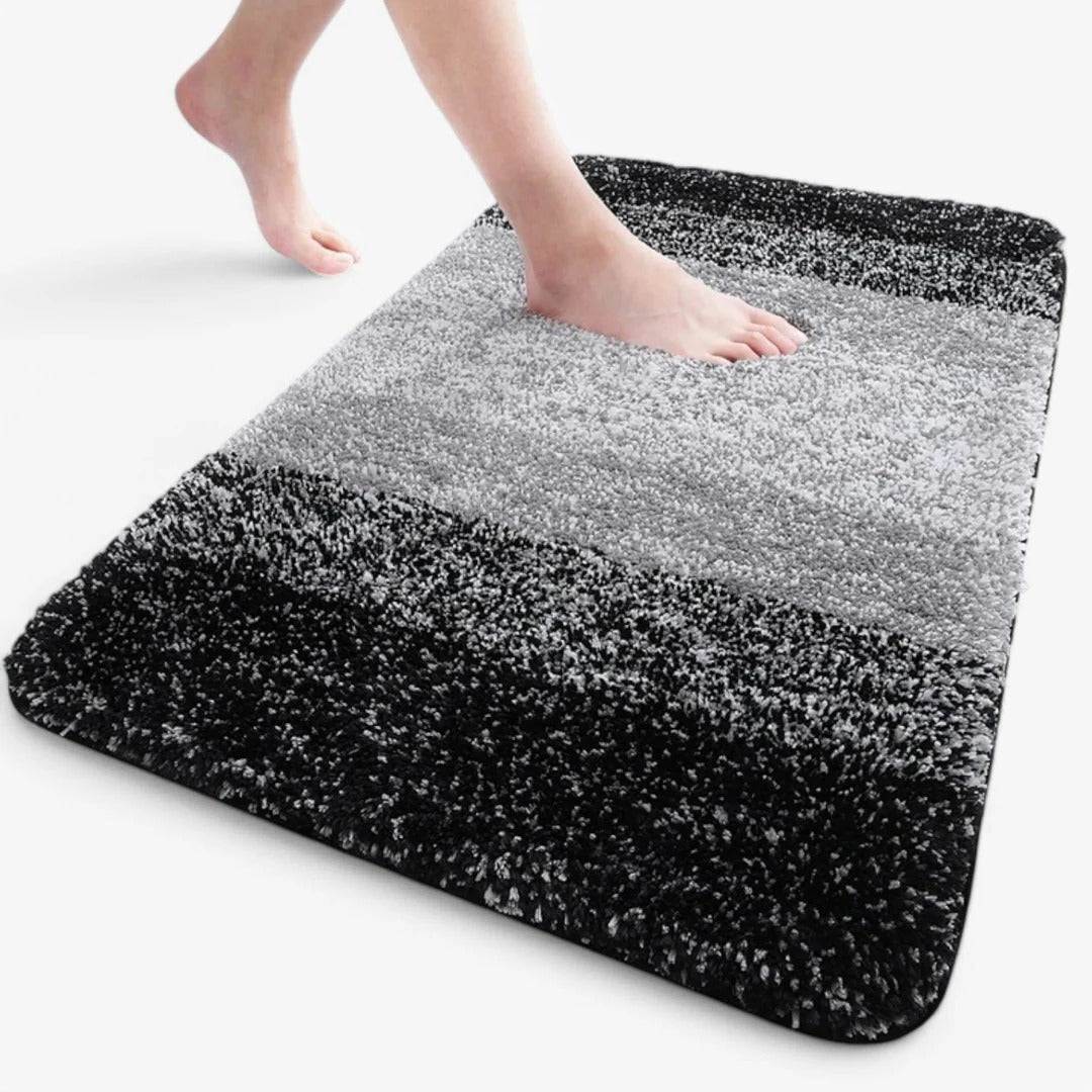 Ultra quick-drying non-slip bathroom mat for moisture control, safe for busy homes