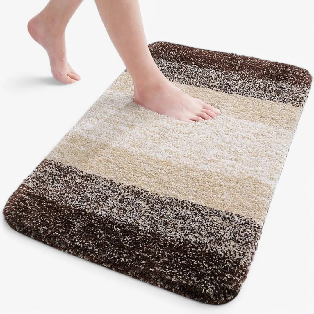Ultra quick-drying non-slip bathroom mat for moisture control, safe floors, busy homes